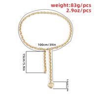 Simple Alloy Heart Pendant Waist Chain main image 3