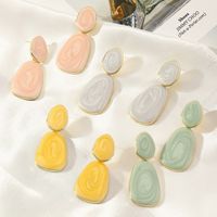 Fashion Oval Candy Color Earrings main image 1