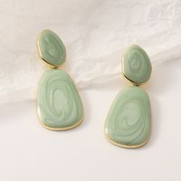 Fashion Oval Candy Color Earrings main image 4