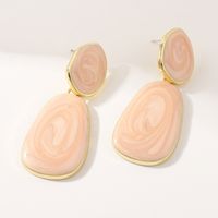 Fashion Oval Candy Color Earrings sku image 2