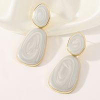 Fashion Oval Candy Color Earrings sku image 3