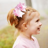 Children's Solid Color Bow Hairpin main image 6