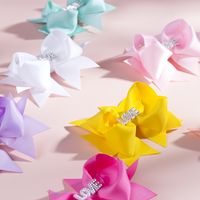 Children's Solid Color Bow Hairpin main image 5