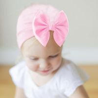 Children's Simple Cotton Bowknot Hat main image 6