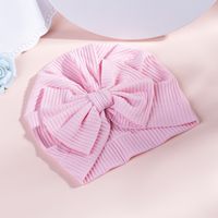 Einfache Baumwoll-bowknot-mütze Für Kinder main image 4