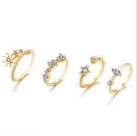 Simple Style Geometric Alloy Plating Rhinestones Women's main image 6