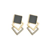Korean Multi-layer Retro Diamond Earrings main image 5