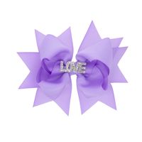Children's Solid Color Bow Hairpin sku image 1