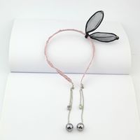 Simple Lace Rabbit Ears Cute Bow Hairband sku image 2