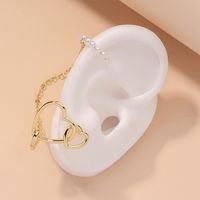 Fashion Pearl Heart Ear Bone Clip main image 3