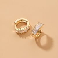 Simple Small Retro Zircon Earrings main image 1