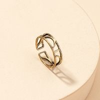 Fashion Hollow Geometric Retro Ring main image 3