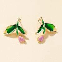Simple Fashion Retro Flower Earrings sku image 1
