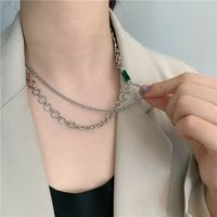 New Fashion Double Stitching Chain Necklace main image 3