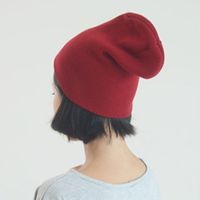 Fashion Solid Color Knitted Hat main image 1