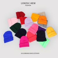 Fashion Solid Color Knitted Hat main image 4