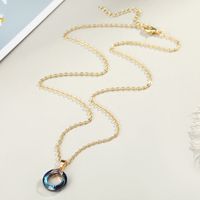 New Fashion Color Round Crystal Imitation Resin Necklace main image 6