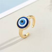 Resin Simple Blue Eye Ring main image 3