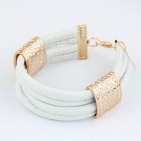 Fashion Metal Simple Leather Bracelet sku image 4