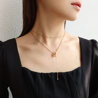 Fashion Simple Double Layered Necklace main image 1