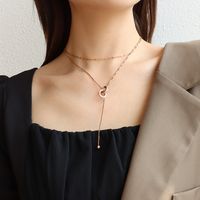 Fashion Simple Double Layered Necklace main image 5