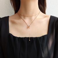 Fashion Simple Double Layered Necklace main image 4