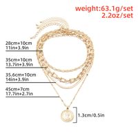 Simple Multi-layer Snake Bone U-shaped Tassel Necklace main image 3