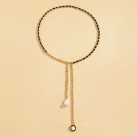 Fashion Imitation Pearl Long Pendant Necklace main image 4