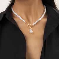 Simple Fashion Ot Buckle Pearl Necklace main image 5