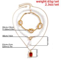 Simple Fashion Ot Buckle Pearl Necklace main image 3