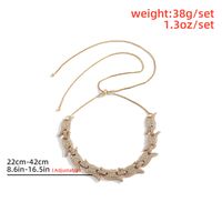 Simple Retro Single Layer Tassel Diamond Chain Necklace main image 6