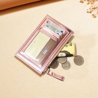 Korean Multifunctional Mini Pearlescent Laser Creative Coin Purse Girl Card Holder main image 4