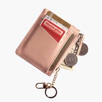 Korean Zipper Girl Coin Purse Mini Key Hook Wallet Multi-card Card Holder Wholesale main image 4