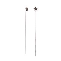 Pendientes Creative Asymmetric Star Moon main image 6