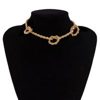 Simple Fashion Ot Buckle Pearl Necklace sku image 1