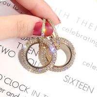 Micro-inlaid Diamond Fashion Earrings sku image 1