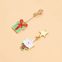 Christmas Star Ear Pins Asymmetric Tassel Earrings main image 3
