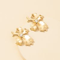 Metal Flower Earrings Wholesale main image 5