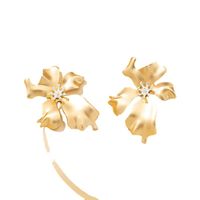 Metal Flower Earrings Wholesale main image 6