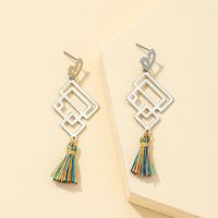 Retro Tassel Heart-shaped Earrings main image 3