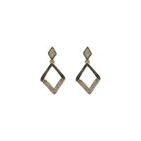 Square Diamond Geometric Earrings main image 6