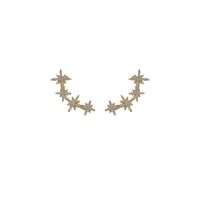 Eight-pointed Star Rhinestone Earrings main image 6