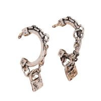 Exquisite Fashionable Lock Asymmetric Earrings main image 6