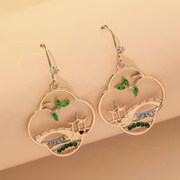 Chinese Style Retro Painting Earrings main image 1