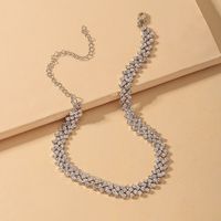 Fashion Full Diamond Multi-layer Necklace main image 2