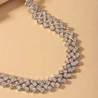 Fashion Full Diamond Multi-layer Necklace main image 5