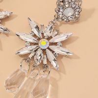 Pendientes De Flores De Cristal De Diamantes De Imitación De Moda main image 5