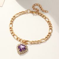 Bracelet En Zircon D&#39;amour De Diamant De Mode Simple main image 1