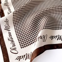 Classic Fashion Korean Wild Houndstooth Scarf main image 5