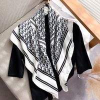 Fashion Simple Twill Big Shawl Scarf main image 1